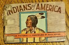 Indians of North America By Lillian Davids Fazzini 1935 HC Book w/ 94 Color Pics picture