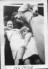 Vintage SMALL FOUND FAMILY PHOTOGRAPH Original BLACK AND WHITE Snapshot 06 15 C  picture