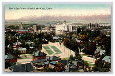 Bird’s Eye View Of Salt Lake City Utah UT Postcard A4756 picture