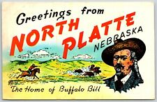 Greetings form North Platte, Home of Buffalo Bill, Nebraska - Postcard picture