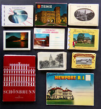Vintage Antique World Travel Card Collection USA Europe Fold-Out Mini-Book Print picture