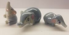 Vintage Stamped Wade Set of Three Happy Families Elephants picture