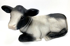 Vintage Scioto 1987 Ceramic Cow Calf Figurine Country Farm Animal Kitchen Decor picture