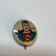 Vintage 1946 Superman Kellogg's Cereal Pep Pin Metal Pinback  DC Comics Hero picture