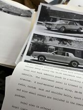 Rare 1976 Auto Show Press Kits W Original BW Photos Buick Lincoln Chrysler picture
