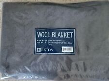 Wool Blanket 90% Wool Blanket 90 X 66 Camping Blanket Wool Blanket Surplus Grey picture