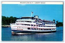 c1960's Wilson Line MV Liberty Belle Excursion Liner New York Unposted Postcard picture
