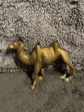 Vintage Brass Camel Figure Etched  picture