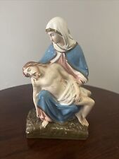 religious sculpture Virgin Mary Jesus Vintage Wall Or Free Standing  picture