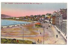 tangier, the boulevard front of the sea and the beach picture