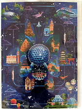 Disney Wonderground Gallery Celebrating Epcot Art Postcard, NEW picture