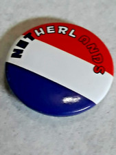 Vintage Netherlands Flag Button Pin picture