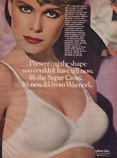 Warner's Bras Vintage 1980 Print Ad Page Sexy Woman in White Bra Super Cross picture