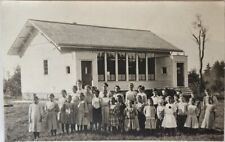 Vintage 1910s RPPC Real Photo Postcard School Children Students Class & Teacher picture