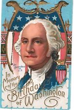 Washington's Birthday Excellent Portrait As President Unused Near Mint 1910  picture
