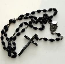 Vintage Genuine Cocoa Rosary Italy picture