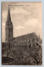 Caen Church of Saint-Pierre NORMANDY France Vintage Postcard 0526 picture