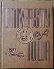 1954 UNIVERSITY OF IOWA HAWKEYE COLLEGE YEARBOOK VERY NICE V2 picture