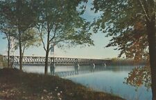 Bridge Over Missouri River Written On South Dakota Yankton VTG Chrome Postcard picture