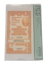 1980 Democratic National Convention #5 Official Ticket Jimmy Carter PCGS 67PPQ picture