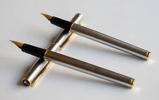 1970's Two ROU BILL Vintage GERMAN Metal Business Luxury Office Fountain Pens picture
