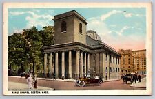 Kings Chapel. Boston Massachusetts Vintage Postcard picture