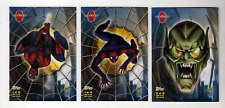 2002 Topps Spider-Man ... Glow in the Dark 3 Sticker Lot ... #3, 4 and 10 picture
