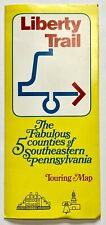 1970s Liberty Trail Southeastern Pennsylvania VTG Travel Brochure Touring Map PA picture
