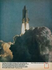 1981 Time NASA Columbia Space Shuttle 1st Launch Takeoff Vintage Print Ad SI5 picture