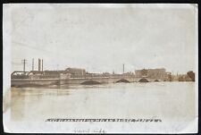 TOPEKA, KANSAS. C.1909 PC.(M50)~VIEW OF FLOOD WATER AT MELAN BRIDGE picture