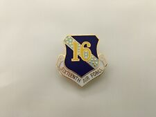 USAF 16TH  AIR FORCE HAT PIN MEASURES 1 INCH picture