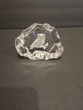 Vintage Hallmark Little Gallery 1978 Full Lead Crystal  Owl Paperweight picture