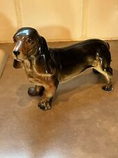 Basset Hound Ceramic Dog Marked Japan 6” Long Vintage picture
