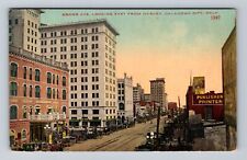 Oklahoma City OK-Oklahoma, Grand Avenue, Advertisement, Vintage Postcard picture