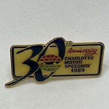 1989 Charlotte Motor Speedway 30th Anniversary Race NASCAR Racing Lapel Hat Pin picture