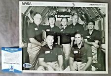 NORM THAGARD signed original NASA purple ink back STS-51B CREW PHOTO BECKET CERT picture