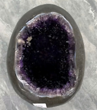 19LB Top Natural Amethyst Geode Quartz Crystal Egg Mineral Specimen Healing picture