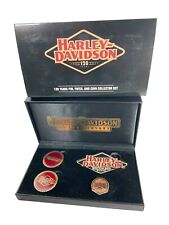 Harley Davidson 120 Years Collector Set Pin Patch Challenge Coin In Case picture