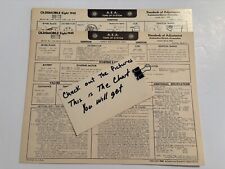 AEA Tune-Up Chart System 1942 Oldsmobile Eight Models E-68 & J-78 & L98 picture