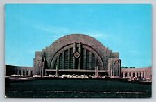 Union Terminal Cincinnati Ohio Vintage Unposted Postcard picture