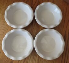 Nantucket Ceramic Mini Pie Quiche Plates Dishes Blue Yellow 5” Set of 4 picture