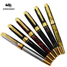 Jinhao 250 Metal Fountain Pen Silver/Golden Clip Fine Nib 0.5mm Writing Gift #s picture