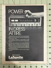 Vintage 1976 Lafayette LR-3500 Receiver 1-Page Magazine Advertisement picture