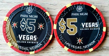 $5 Las Vegas Park MGM Golden Knights (2023 Stanley Cup Champions) Casino Chip picture