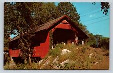 Vintage Postcard: Red Covered Bridge A86 picture
