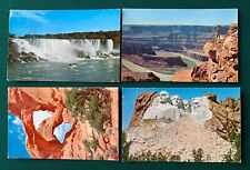 4 vtg Upjohn 1957 KAOPECTATE Dead Horse Pt Mt Rushmore Double Arch Niagra Falls picture