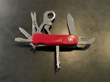 Wenger Swiss Army Knife Red Cigar Cutter W/ Scissors 85mm Very Clean picture