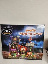 FG Square Halloween Spooky Toy Factory Building LED Lights Animated Sound New picture