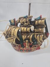 Rare Vintage Pirate Ship Lamp picture