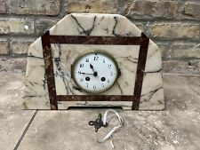 Antique Victorian circa 1867 French Japy Freres Onyx Mantel Clock 8-Day picture